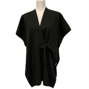 Loft Wrap Black Knit Size Extra Small/ Small